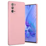 MCC For Samsung Galaxy Note20 4G 5G Soft Liquid Silicone Shockproof Case Cover Note 20 N980 N981 [Pink]