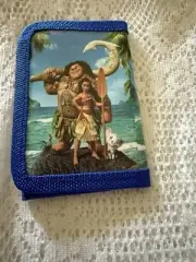Moana & Maui Blue Tri-fold Wallet NWOT