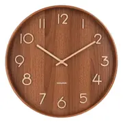Karlsson Basswood Wall Clock Brown 60x60x5cm