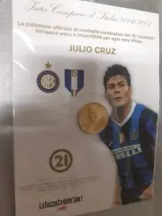 Medal N° 21 Julio Cruz Inter Champion D'Italia 2006 2007