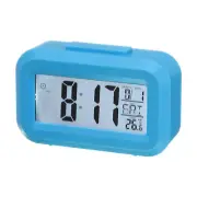 Square Electronic Alarm Clock with Timer, Blue Digital Alarm Clocks