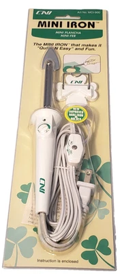Clover Needlecraft Mini Iron MCI-900 with Holder Crafts Appliqué Sewing Quilting