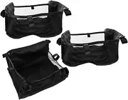 EXQUIMEUBLE 3pcs Stroller Storage Basket Portable Organizer Net Bag for Umbrella Strollers under Basket Easy Installation Compatibility for Shopping