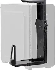 VIVO Adjustable Under Desk Gaming PC Mount, Medium-Large Computer Case CPU Tower Holder with Secure Locking, Holds up to 33 lbs, Black, MOUNT-PC06E