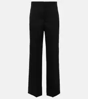[Isabel Marant] Isabel Marant Scarly satin-tape wide wool pants AU 8 black