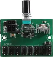 Aswalling Computer Case 12V Miner Fan Speed Controller 8-Channel Fan Hub PWM High-Power Violent Fan Controller Regulating Governor
