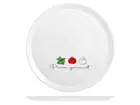 Dish Glass Opal Ronda Pizza Decorum Tomato 33,5Cm, Multicolor