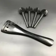 full size ebony cello parts,cello tailpiece and 4pcs pegs inlay shell