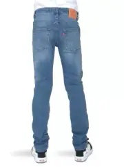 LEVI'S Youth Boys Jeans 28/28 Size 16 Skinny Slim Stretch Adj Waistband NWT $48