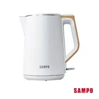 在飛比找樂天市場購物網優惠-【福利品】SAMPO聲寶 1.5公升雙層防燙不鏽鋼快煮壺 K