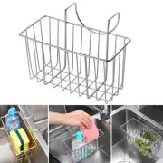 Stainless Steel Storage Brush Drainer Rack Sponge Holder Kitchen Sink Caddy Soap