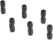 60Pcs 6mm 8mm Slip Lock Tee Connector 3 Way Push-in Quick Connector 3/16" Thread Misting Nozzles Site Cooling Accessories(8 mm)