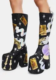 [Club Exx] Cosmic Fortune Platform Boots