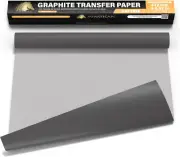 Myartscape Graphite Transfer Paper Roll, Wax-Free, 17" X 15Ft Transfer Paper Rol