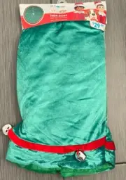 At Home Elf On A Shelf Red And Green Tree Shirt With Jingle Bells 48 Inch NW