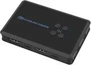 Xunweiad Host Parts Desktop Controller 4 Port -Compatible KVM Switch 4K USB KVM Switcher 4 in 1 Out Hot Share USB for Mouse Keyboard for Win7 Win10