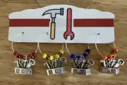 Toolbox Wine Charms, 4 Wine Charms, Handyman, She Shed, Birthday, Carpenter️