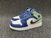 Nike Air Jordan 1 Mid GS Kids Boys Girls Shoes US 4Y UK 3.5 Womens 5.5 New White
