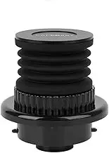 Single Dose Hopper Advanced Add-On with Silicone Bellow and Aluminum Lid Compatible with Breville Espresso Machine with baffle, Black