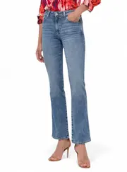 GUESS Blue Mid Rise Sexy Straight Jeans Size: 30, Cotton