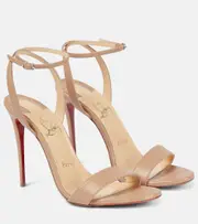 [Christian Louboutin] Christian Louboutin Loubigirl 100 leather sandals AU 11 beige