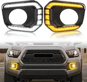 LED Fog Lamps For Toyota Tacoma 2016 207 2018 2019 2020 2021 2022 2023 Turn Signal Lights DRL Tacoma Daytime Running Lights Fog light Lamps Assembly