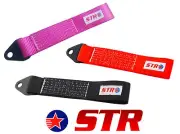 STR 5000kg Car Tow Hook Strap Loop Rally Competition Drift Touring - All Colours