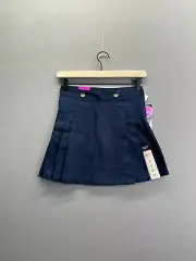 French Toast Girls Blue Mini Skirt Pleated Pull On NWT Size 7
