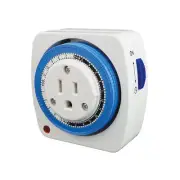 120v Single Outlet Mech Timer for Grow Lights & Hydropoinics