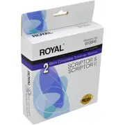 Royal 013045 Black Correctable Typewriter Ribbons Black 2/Order