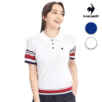 在飛比找momo購物網優惠-【LE COQ SPORTIF 公雞】休閒經典針織POLO衫