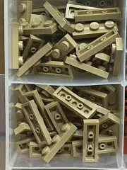 LEGO Parts - Dark Tan Plate 1 x 3 - No 3623 - QTY 80