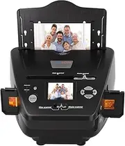 Eyesen Photo and Slide Scanner with 2.4” LCD Screen, Convert Negatives & Slides 35mm/135 Film, Photo(3R,4R,5R), Business Card to 22MP JPEG Digital Photos, 4GB SD Card Included