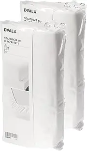 [IKEA] DVALA White Fitted Bed Sheets Bedding, Euro Single 90 x 190 cm, European Size, 100% Cotton - Set of 2