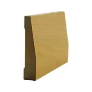 EWBB32 Beveled 3-1/2" Tall Baseboard Moulding, 3/4" x 3-1/2" Unfinished Solid Ha