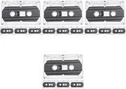 OSALADI 16 Pcs Unique Retro Wall Hanging DIY Cassette Tape Wall Art Empty Cassette Tapes Blank Audio Cassette Vintage Look