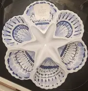Set Of 2 Sigrid Olsen Melamine Divided Clamshell Dishes SET OF 2