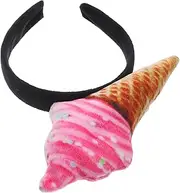 Didiseaon Womens Ice Cream Headband Fun Lightweight Party Hair Accessory for Makeup Spa and Face Washing Comfortable and Durable Design for Everyday Use