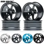 Aluminum 4Pcs 6 Spoke Wheel Rim 1052 For RC On-Road Drift 1/10 Sakura HSP Tamiya
