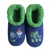 Slumbies Pairables Men's Small - King of BBQ Winter Slippers, Sunbird SLUMBK01