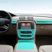 Car Interior Film Dashboard Piano Board Shift Center Console Anti-Scratch Transparent TPU Protection Film,for Mercedes Benz W251 Class-R 2010-2019 (Style for RHD)