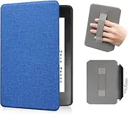 for 7 Inch Kindle Paperwhite 12th Gen 2024 and Kindle Colorsoft Signature Edition Case Cover, Case for Kindle Paperwhite 2024 (12th Gen) 7 inch, Auto Sleep Wake, Hand Strap Feature (Blue)