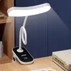 USB Rechargeable Night Light 3 Colors Reading Desk Lamp Clip-On Table