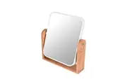 Bamboo Stand Double Sided Magnification Makeup Mirror