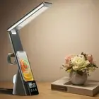 Black LED Desk Lamp Eye Prote-ction Foldable Multifunctional Table Lamp With Hot