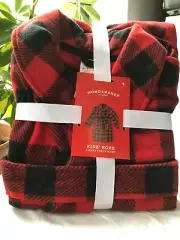 Kid's Robe Buffalo Plaid Red Black Target Wondershop Christmas Pj's