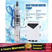 3" DC Solar Water Pump Submersible Deep Bore Well Pump With MPPT Controller 500W