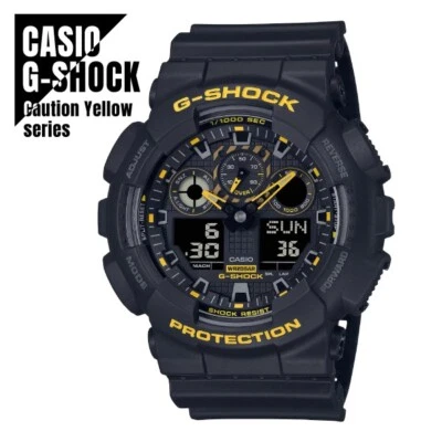 CASIO G-SHOCK Caution Yellow Series GA-100CY-1A Men's Watch