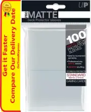 Ultra PRO Pro-Matte Deck Protector Sleeves Standard Card CLEAR 100ct 66 x 91mm
