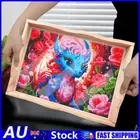 AU Diamond Painting Nesting Food Trays Cute Coffee Table Tray Dinner Organizer T